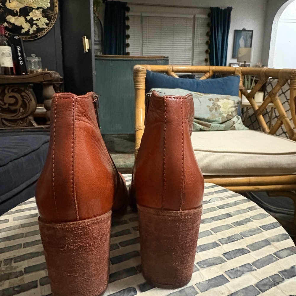 Frye Brown Leather Ankle Booties - Picture 5 of 8